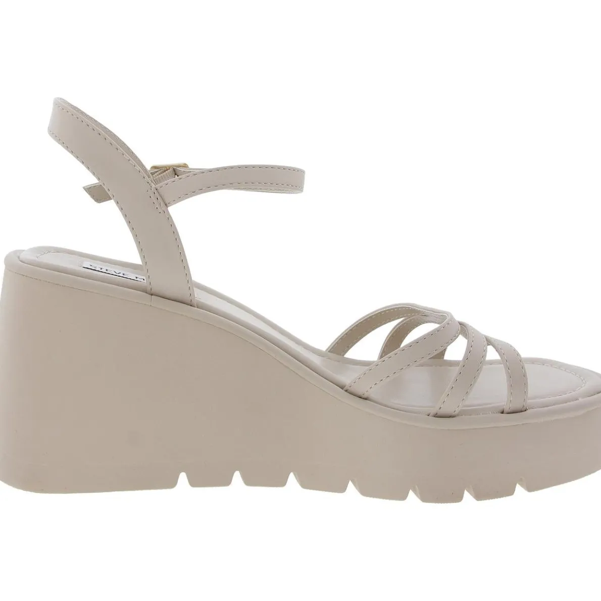 Dane Strappy Faux Leather Wedge Sandals