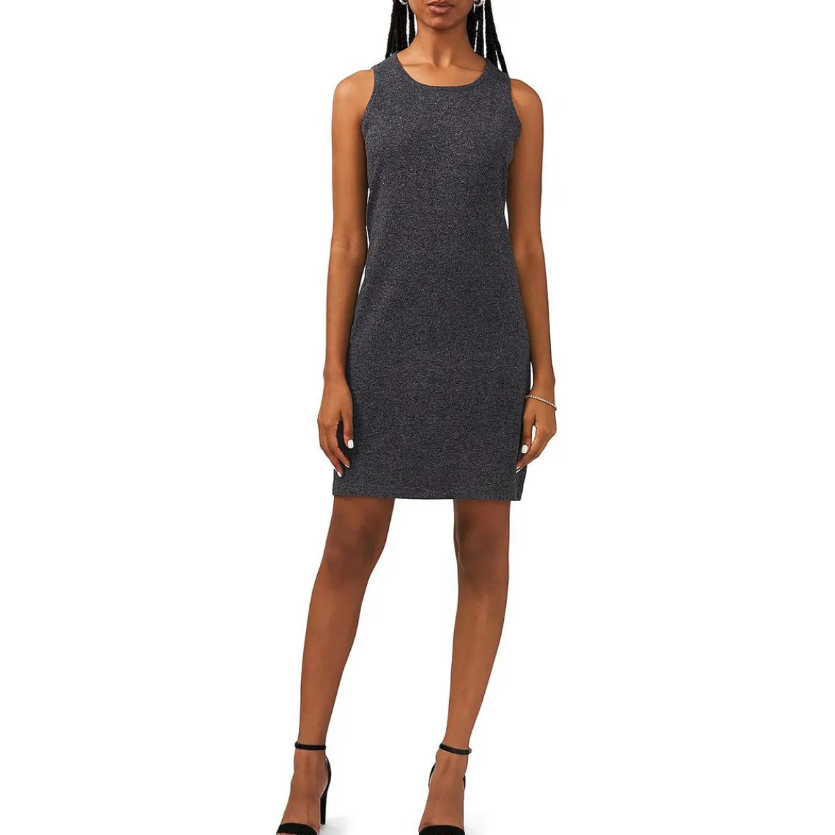 Heathered Knit Shift Dress