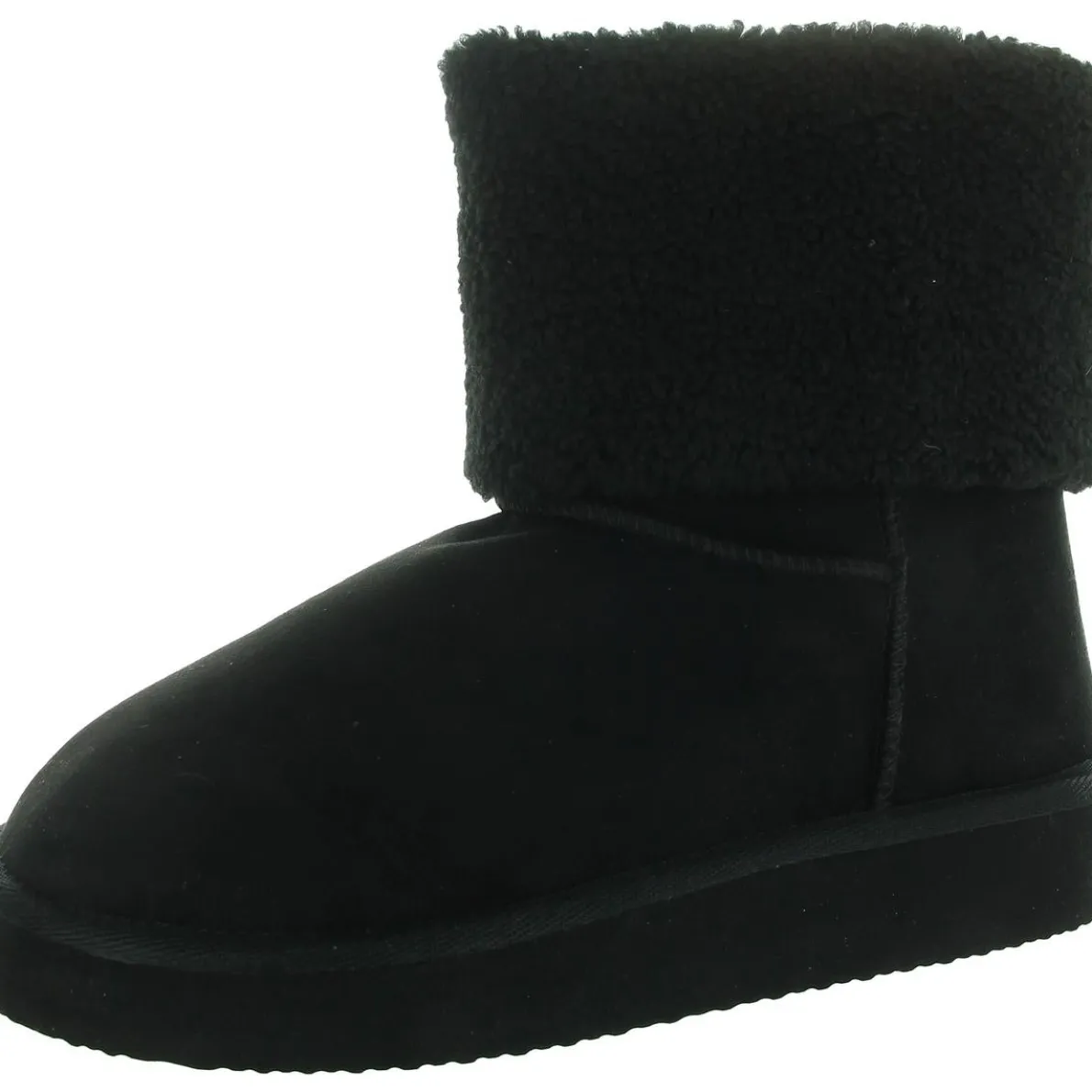 HEAVENLY Faux Fur Lined Textured Mid-Calf Boots