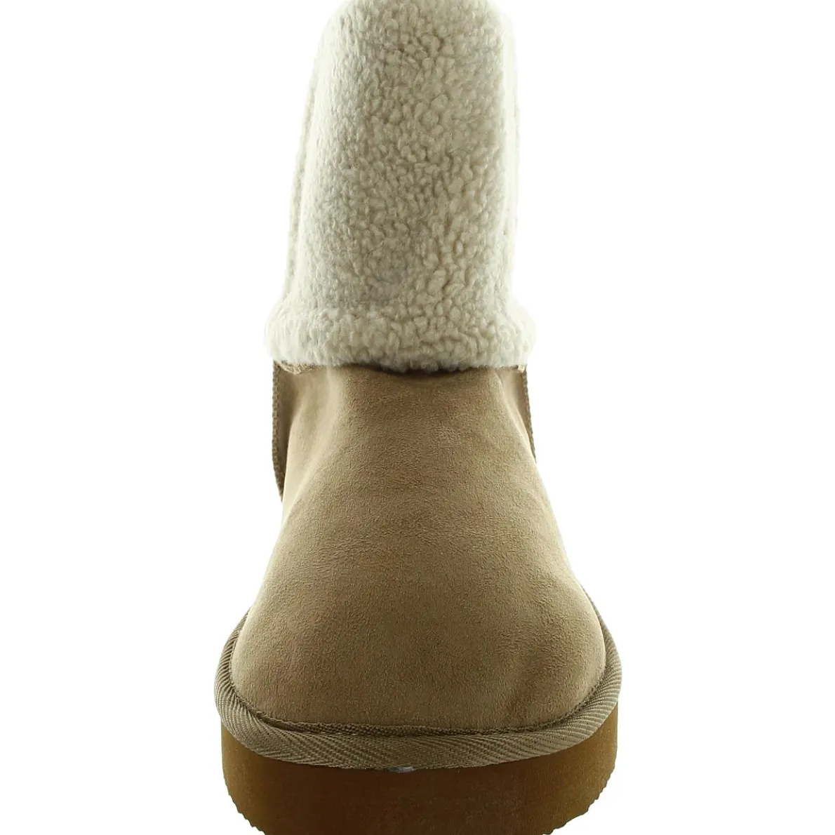 HEAVENLY Faux Fur Lined Textured Mid-Calf Boots