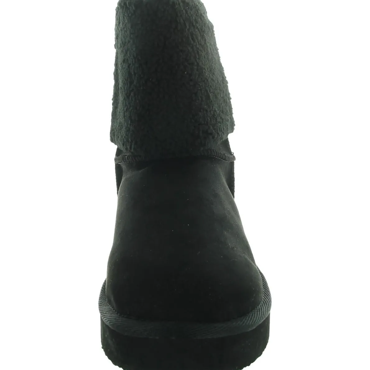 HEAVENLY Faux Fur Lined Textured Mid-Calf Boots