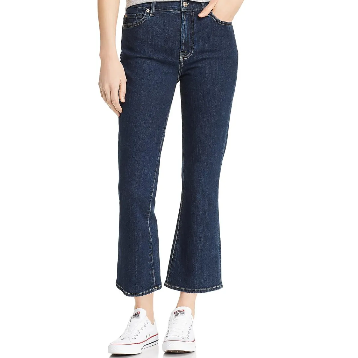 High Rise Slim Kick Slim Jeans