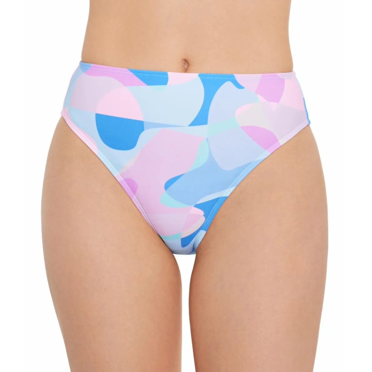 High Waist Printed Swim Bottom Separates