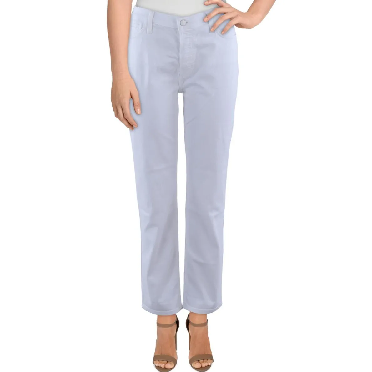 High-Waist Denim Boyfriend Jeans
