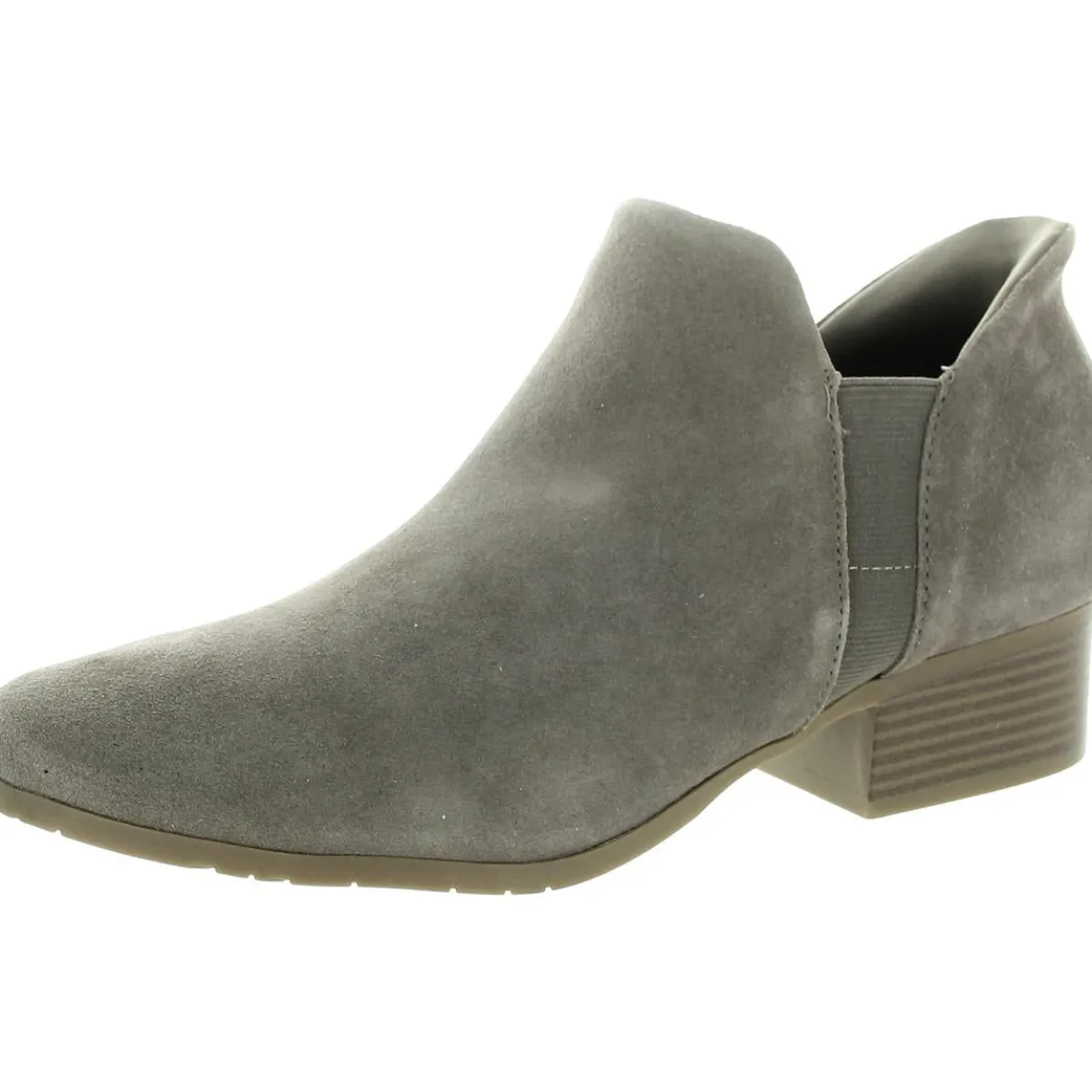 Block Heel Suede Shooties