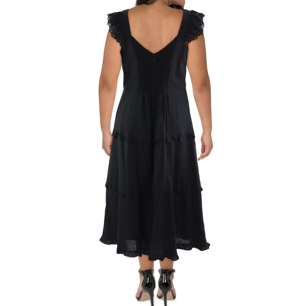 Ruffled Cotton Maxi Dress