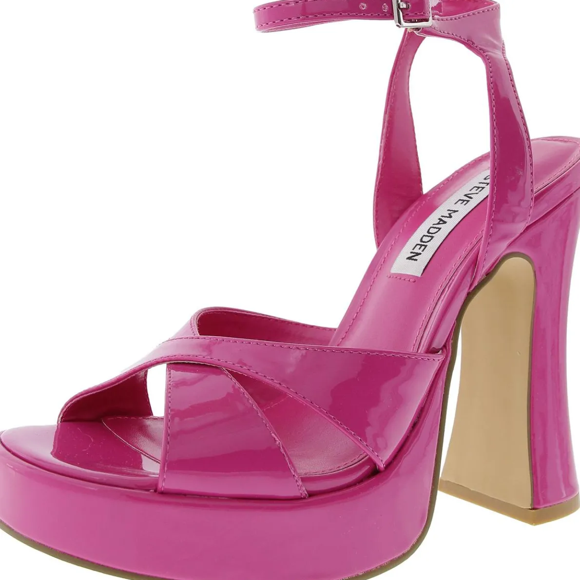 Tali Buckle Patent Platform Sandals