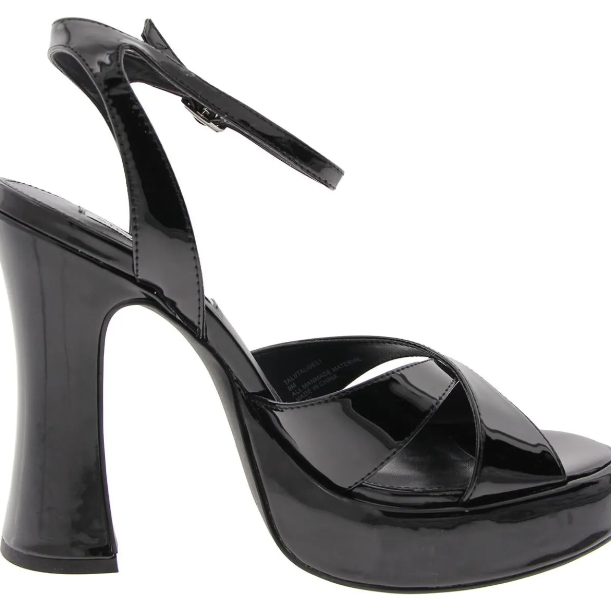 Tali Buckle Patent Platform Sandals