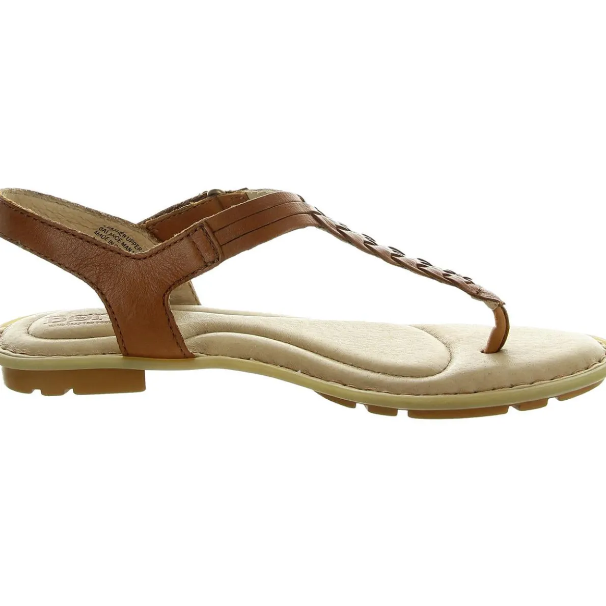 Braided Leather Flatform Sandals