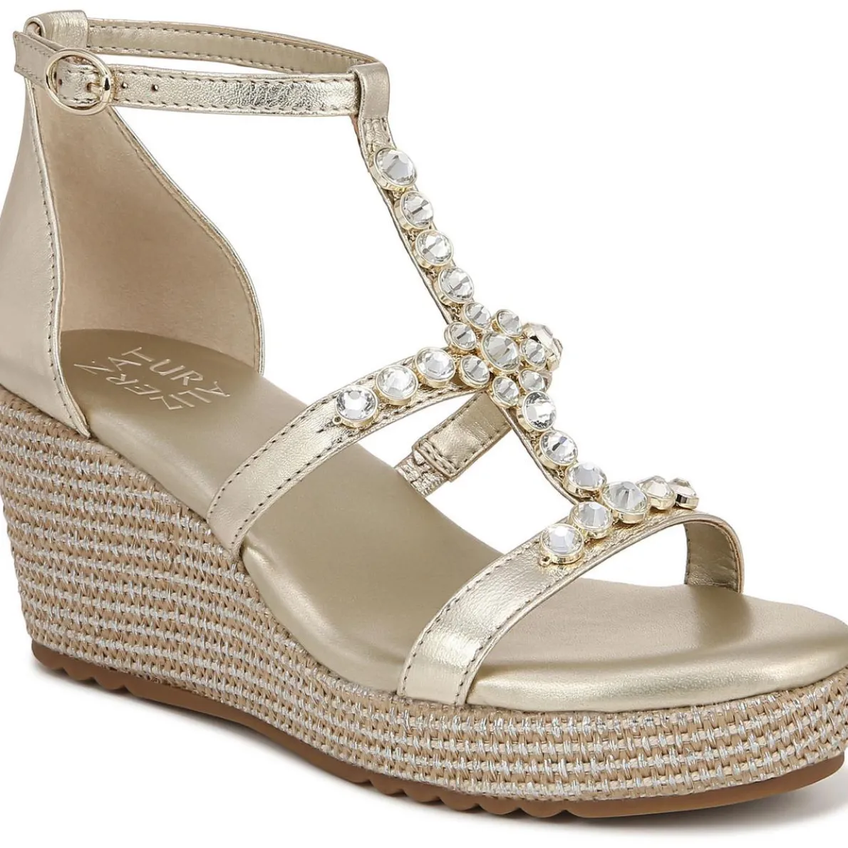 Serena Embellished Wedge Sandals