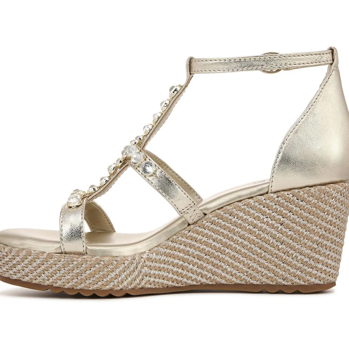 Serena Embellished Wedge Sandals