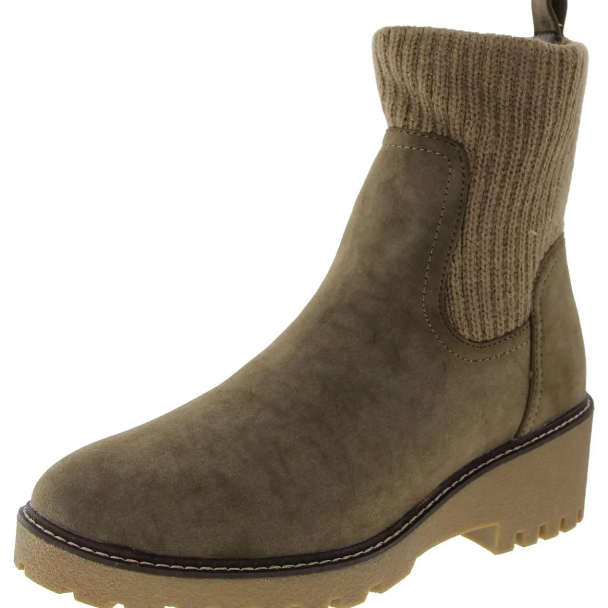 KARA Leather Contoured Footbed Ankle Boots