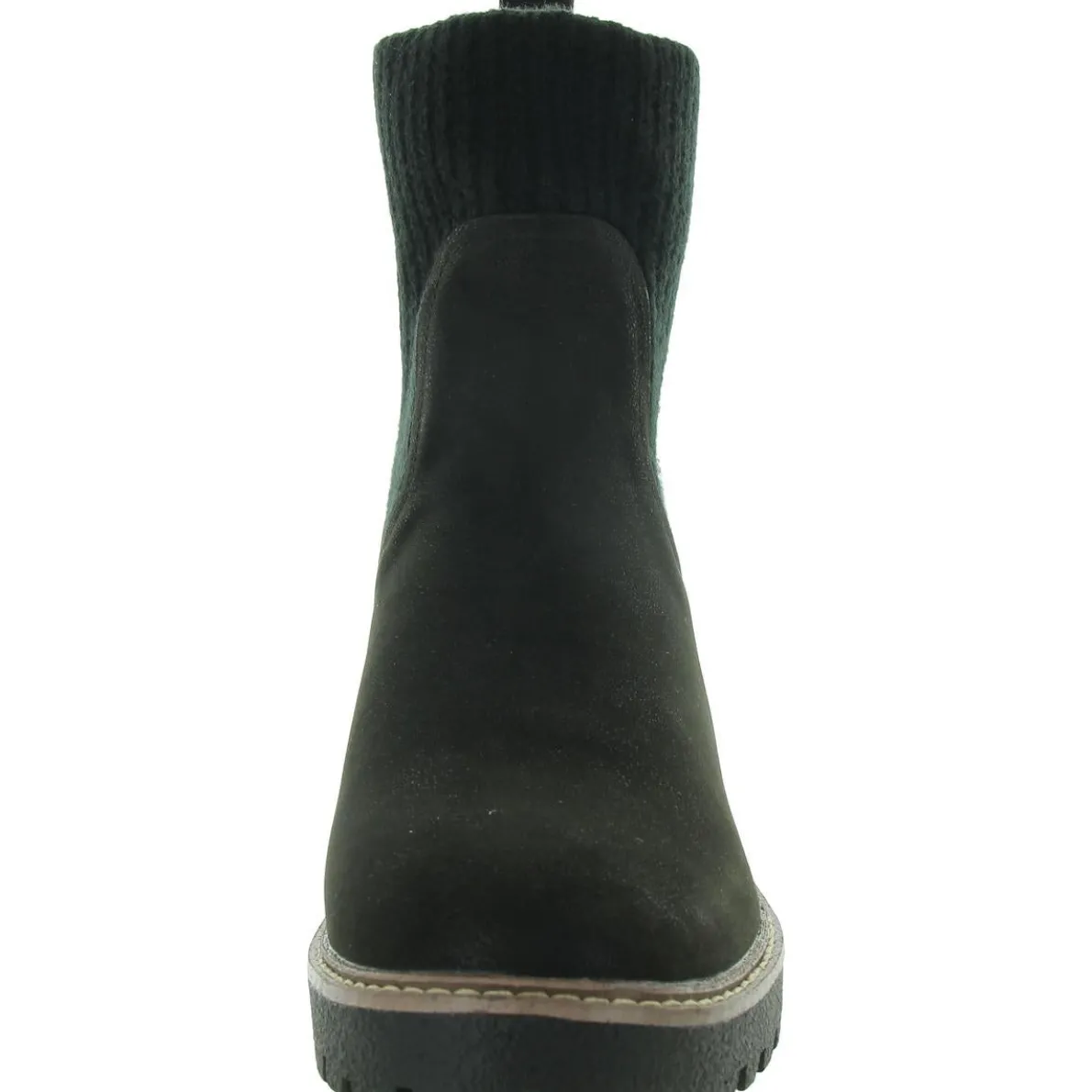 KARA Leather Contoured Footbed Ankle Boots