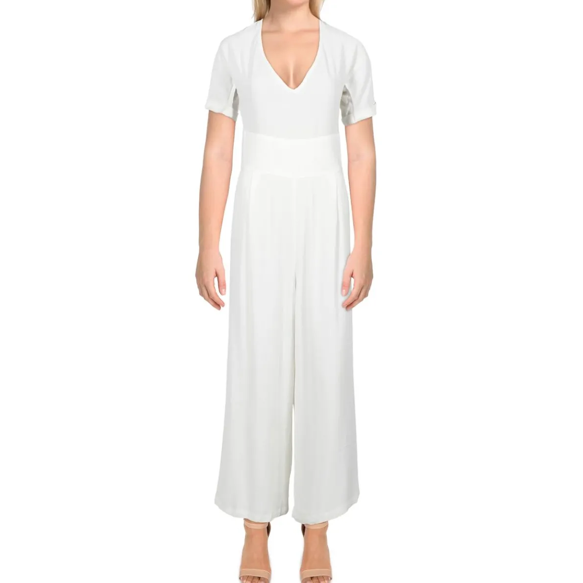 Cala V-Neck Short Sleeves Jumpsuit