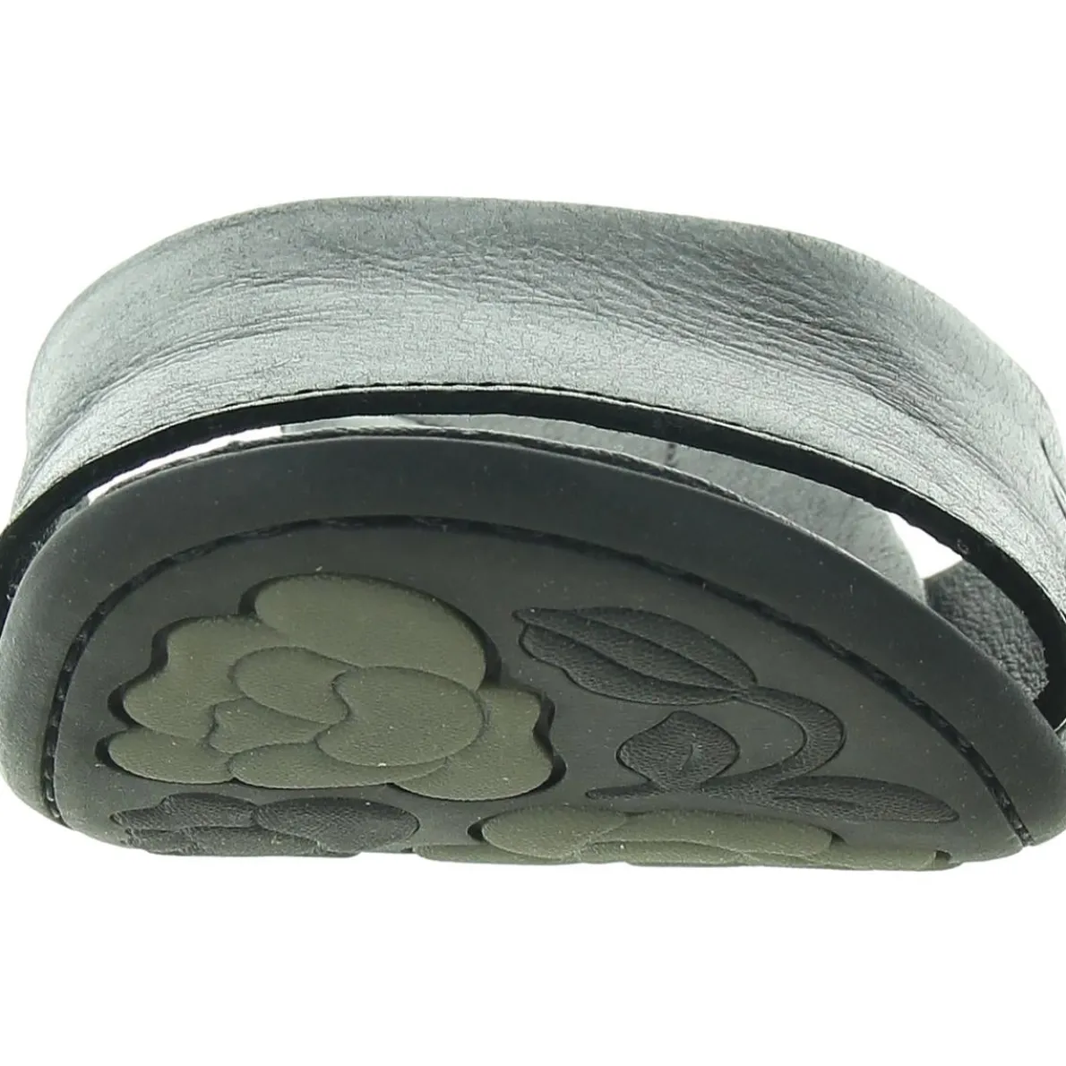 Solid Leather Wedge Sandals