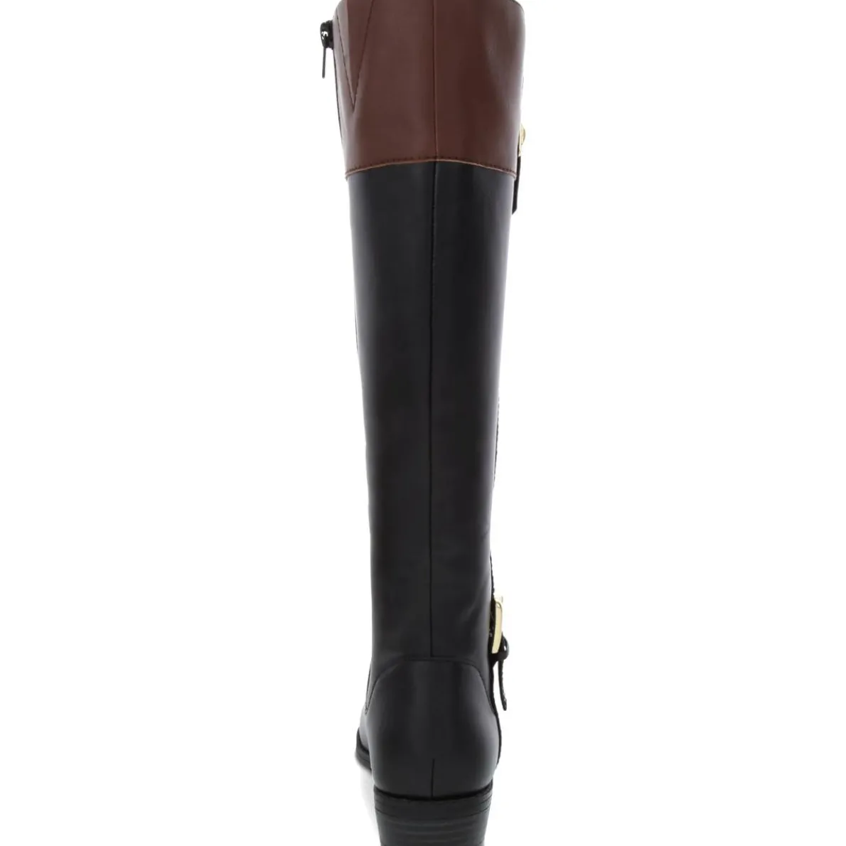 Deliee 2 Zipper Round Toe Riding Boots