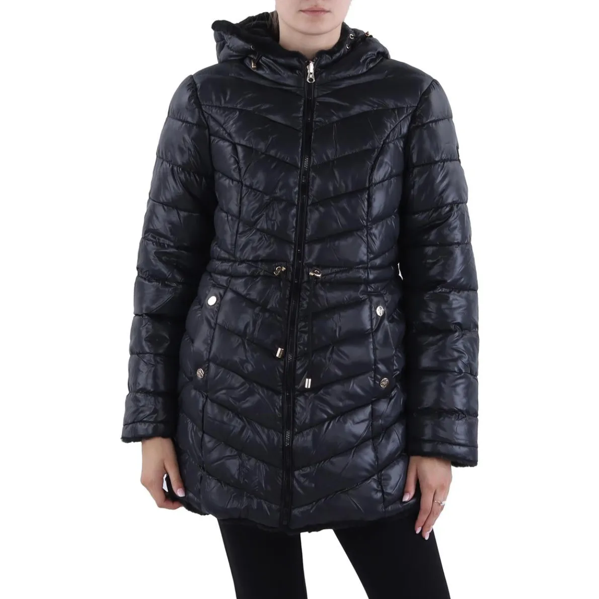 Insulated Faux Fur Lined Puffer Jacket