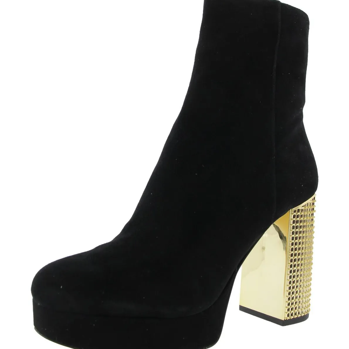40F4MXME5S Block Heel Leather Booties