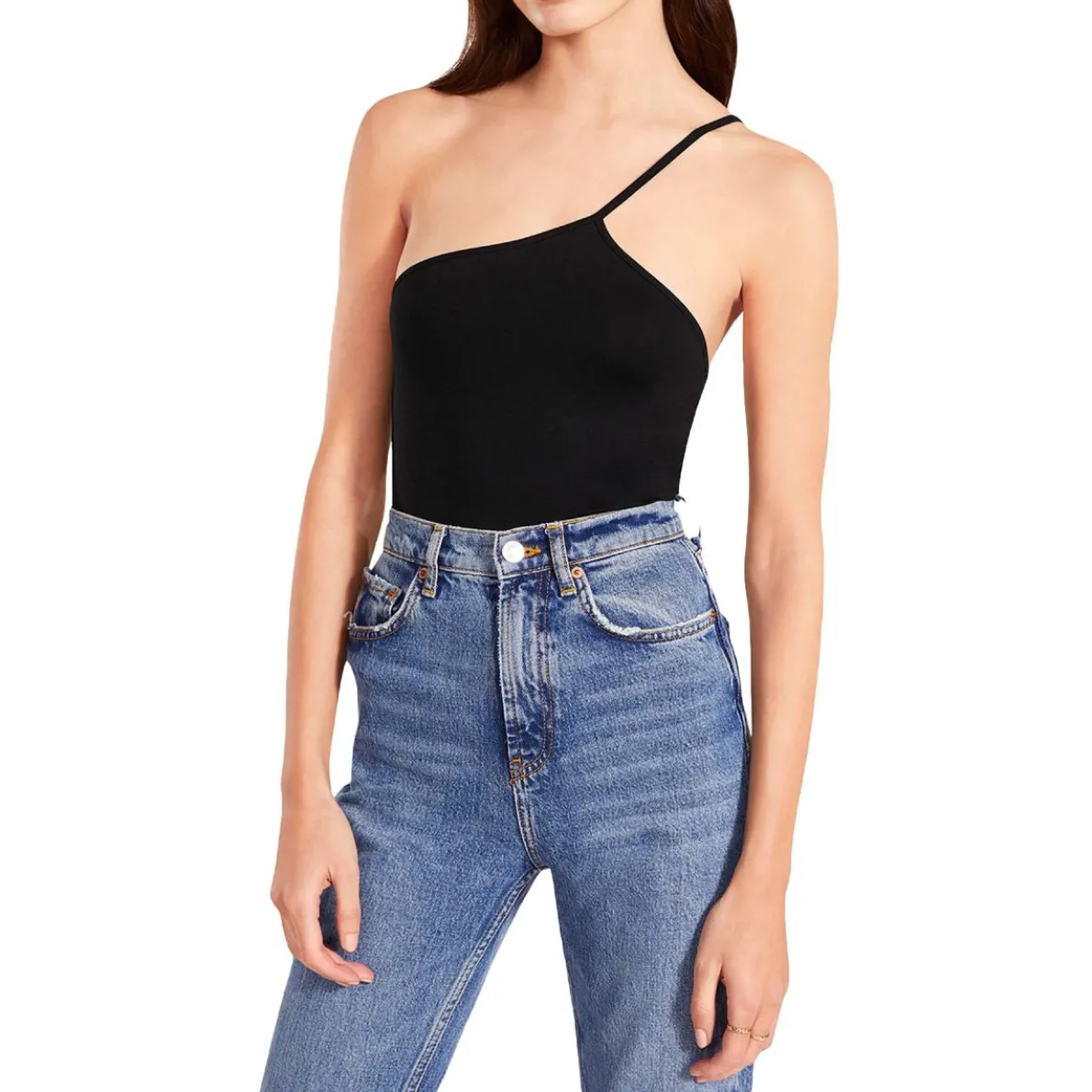 Icons Only Jersey One Shoulder Bodysuit