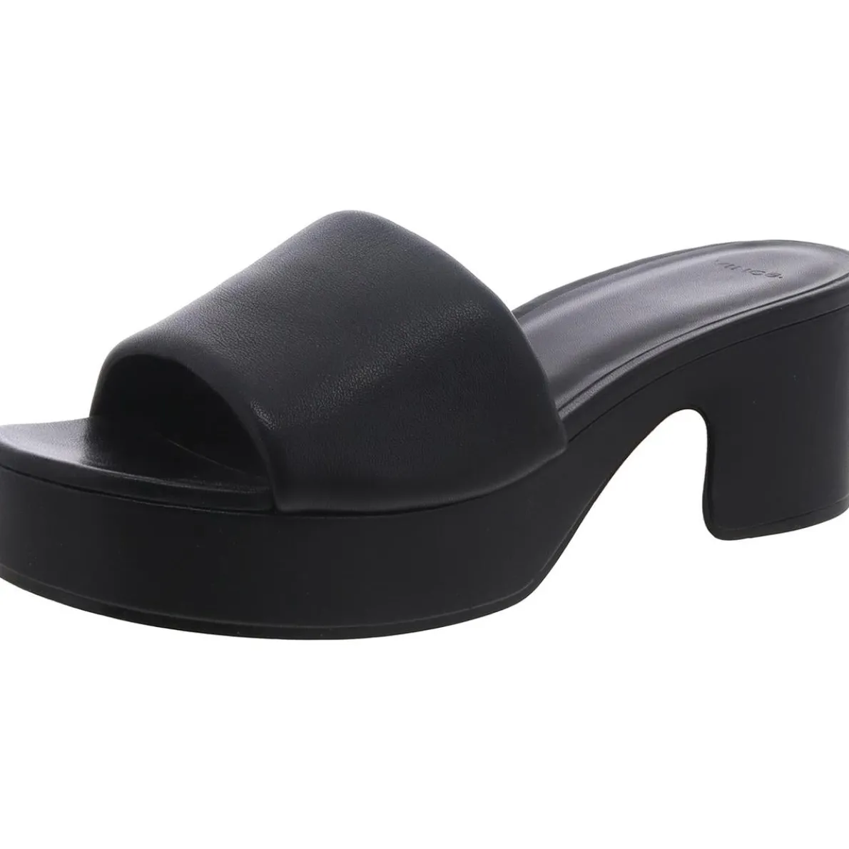 Margo Faux Leather Slip On Heels