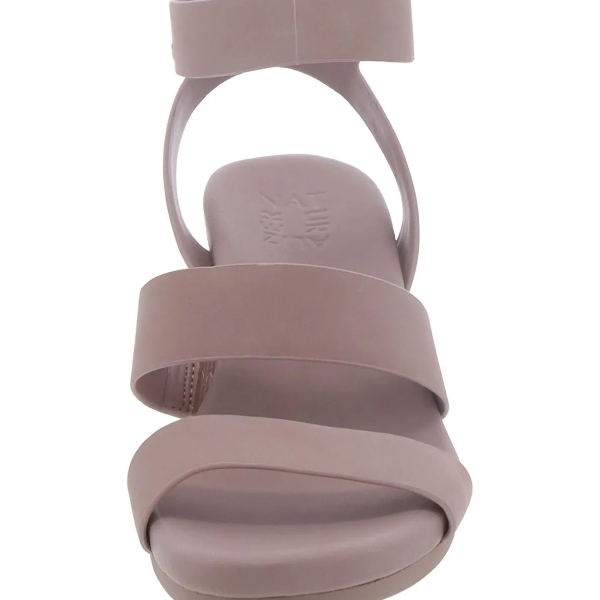 Ignite Leather Ankle Strap Wedge Sandals