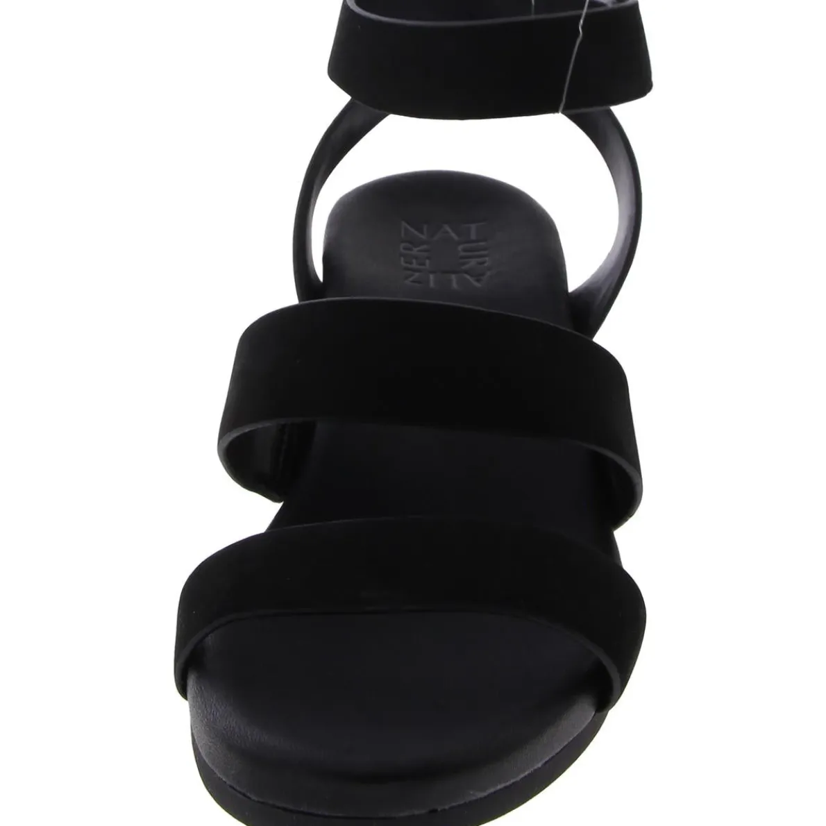 Ignite Leather Ankle Strap Wedge Sandals