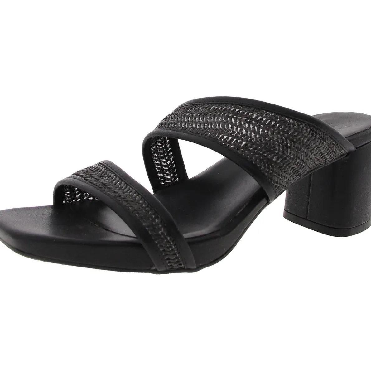 Inez 2 Faux Leather Slip On Heels