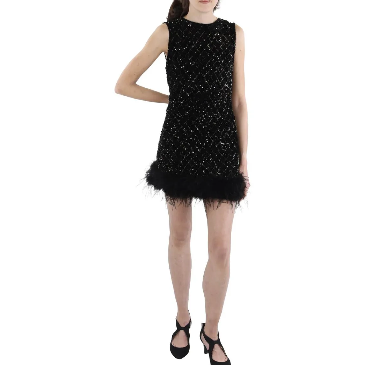 Metallic Sequined Cocktail And Party Dress