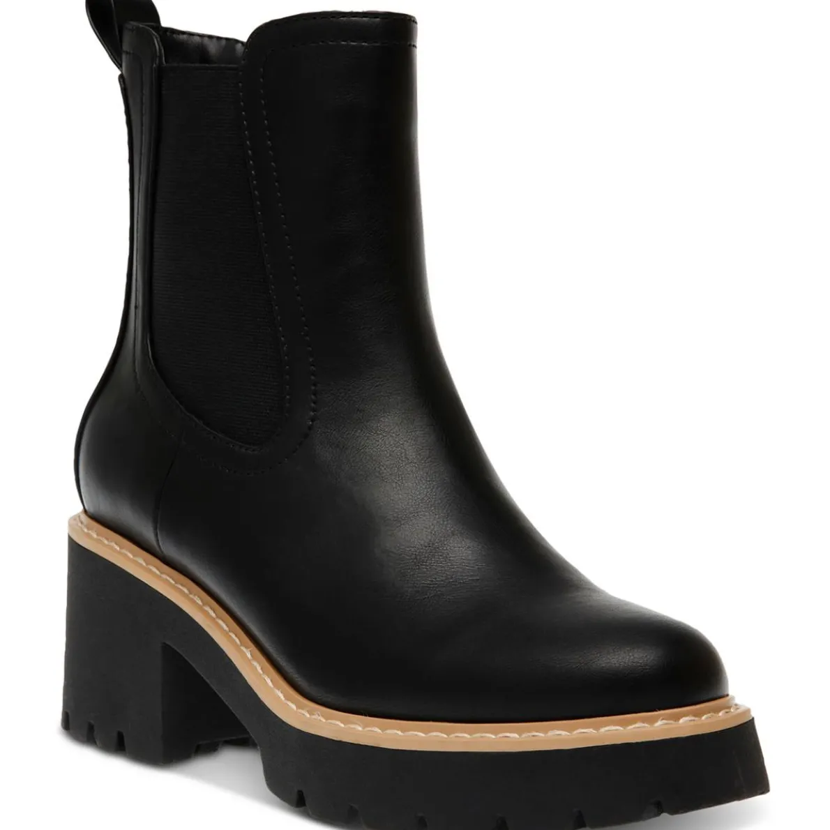 TOBIAS Padded Insole Block Heel Chelsea Boots