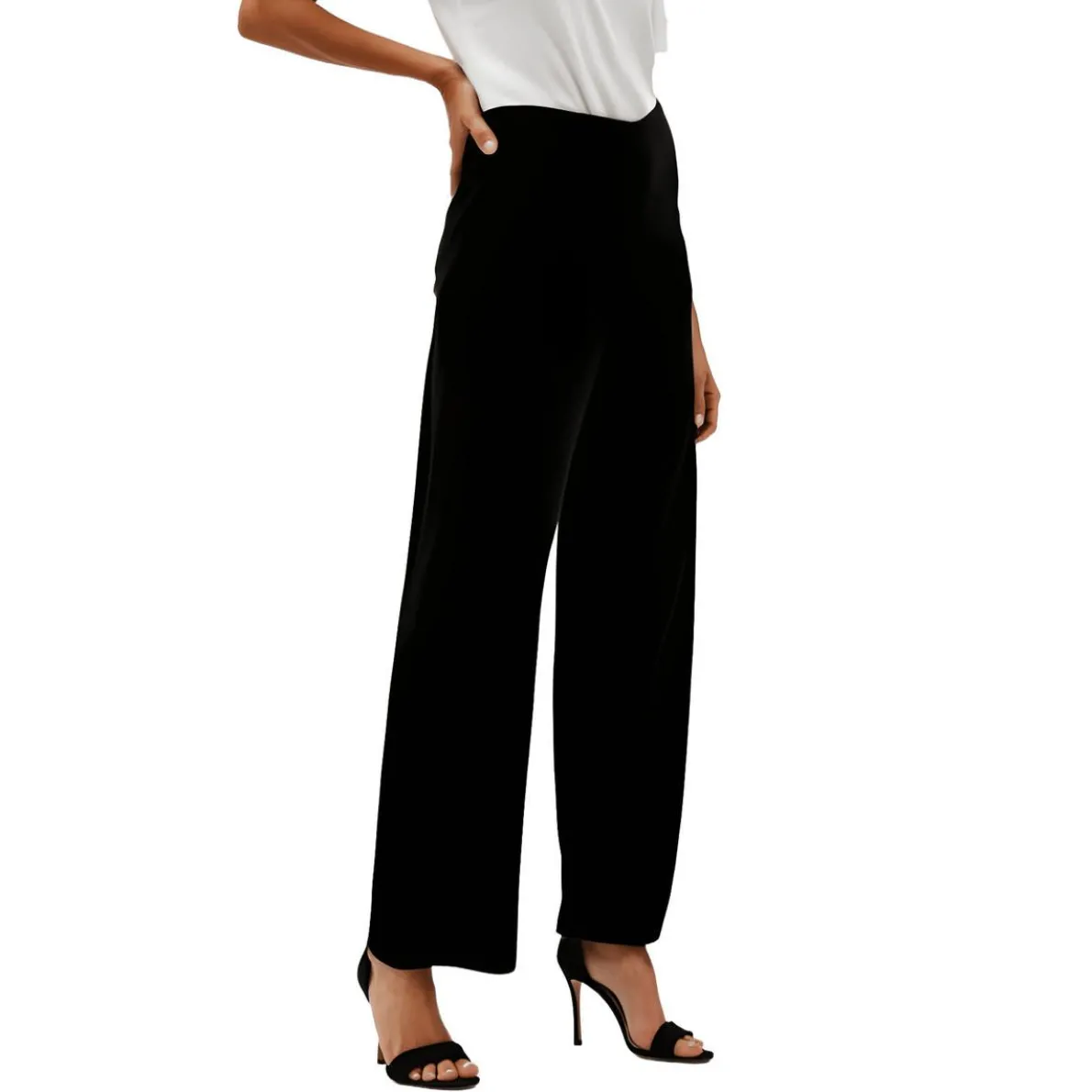 Petites Velvet High Rise Dress Pants