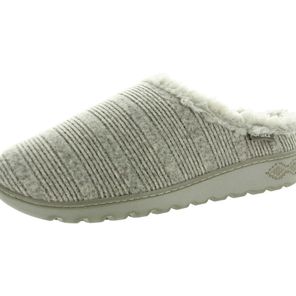 Faux Fur Lined Faux Fur Slide Slippers