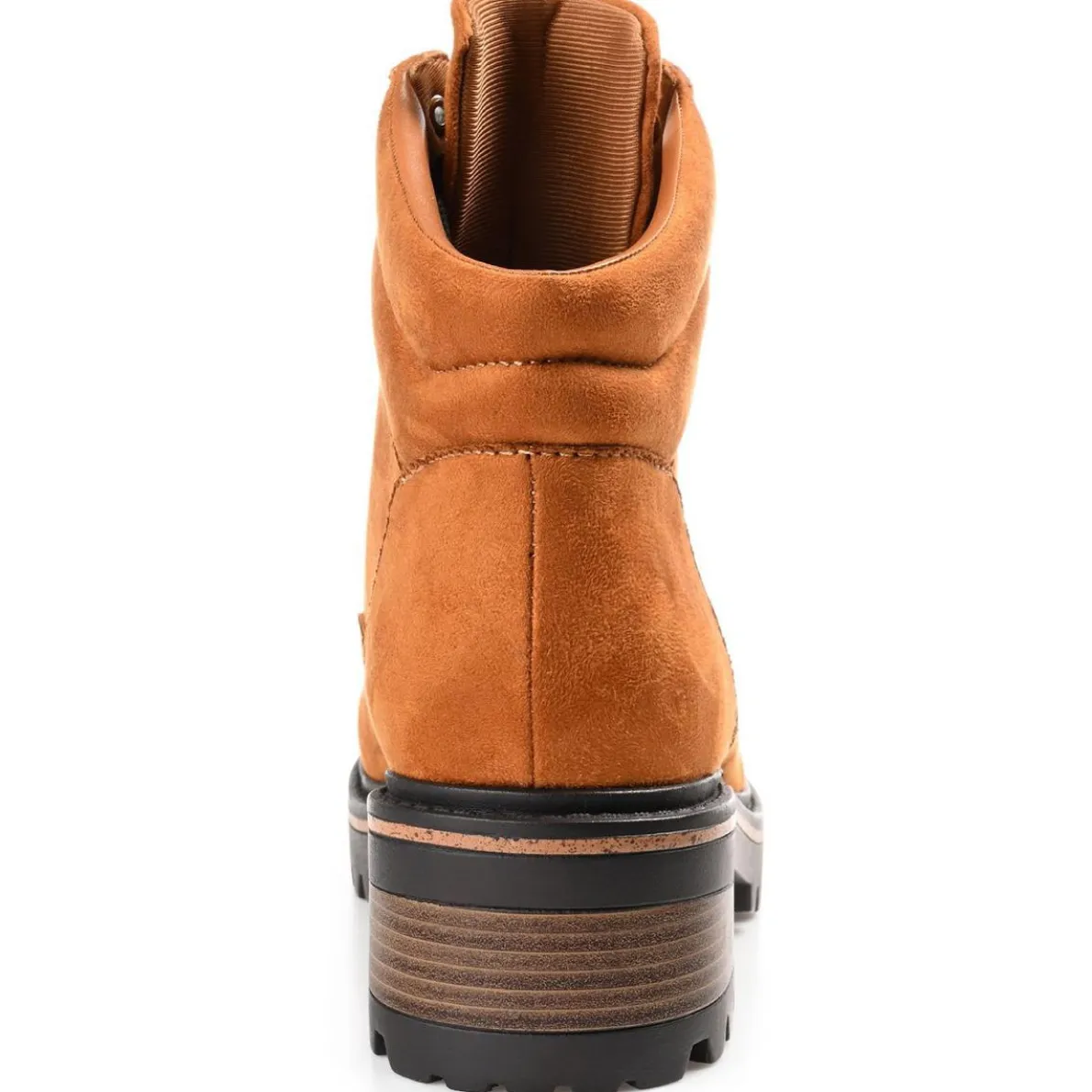 Nyia Faux Leather Lugged Sole Hiking Boots