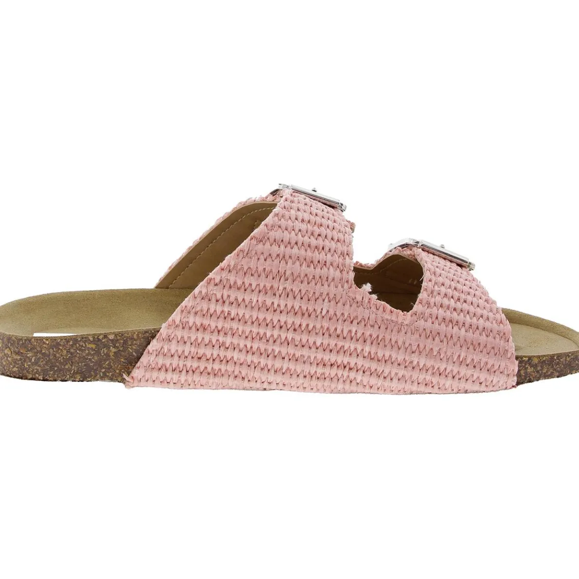 Santiago Woven Straw Slide Sandals