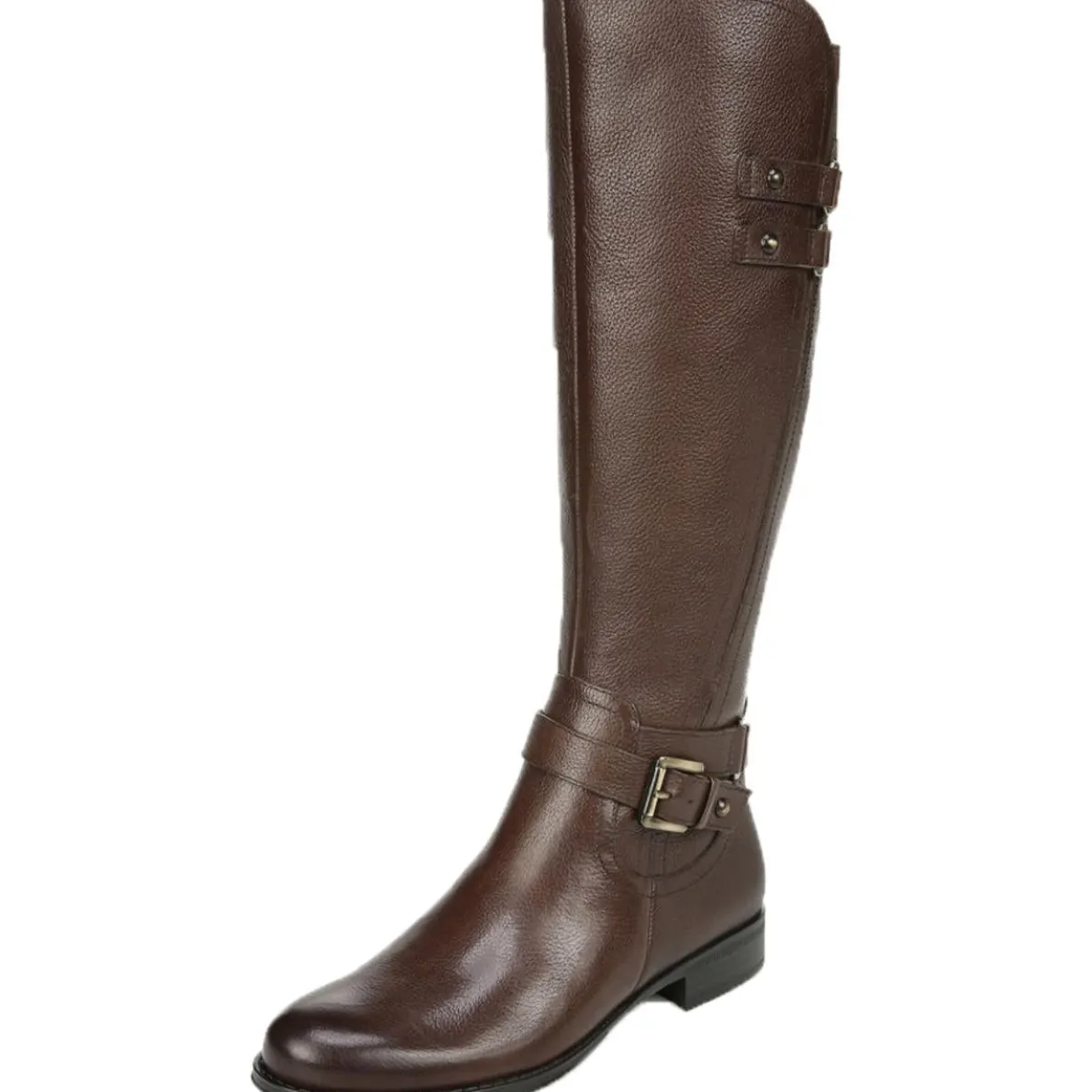 Jackie Leather Wide Calf Riding Boots
