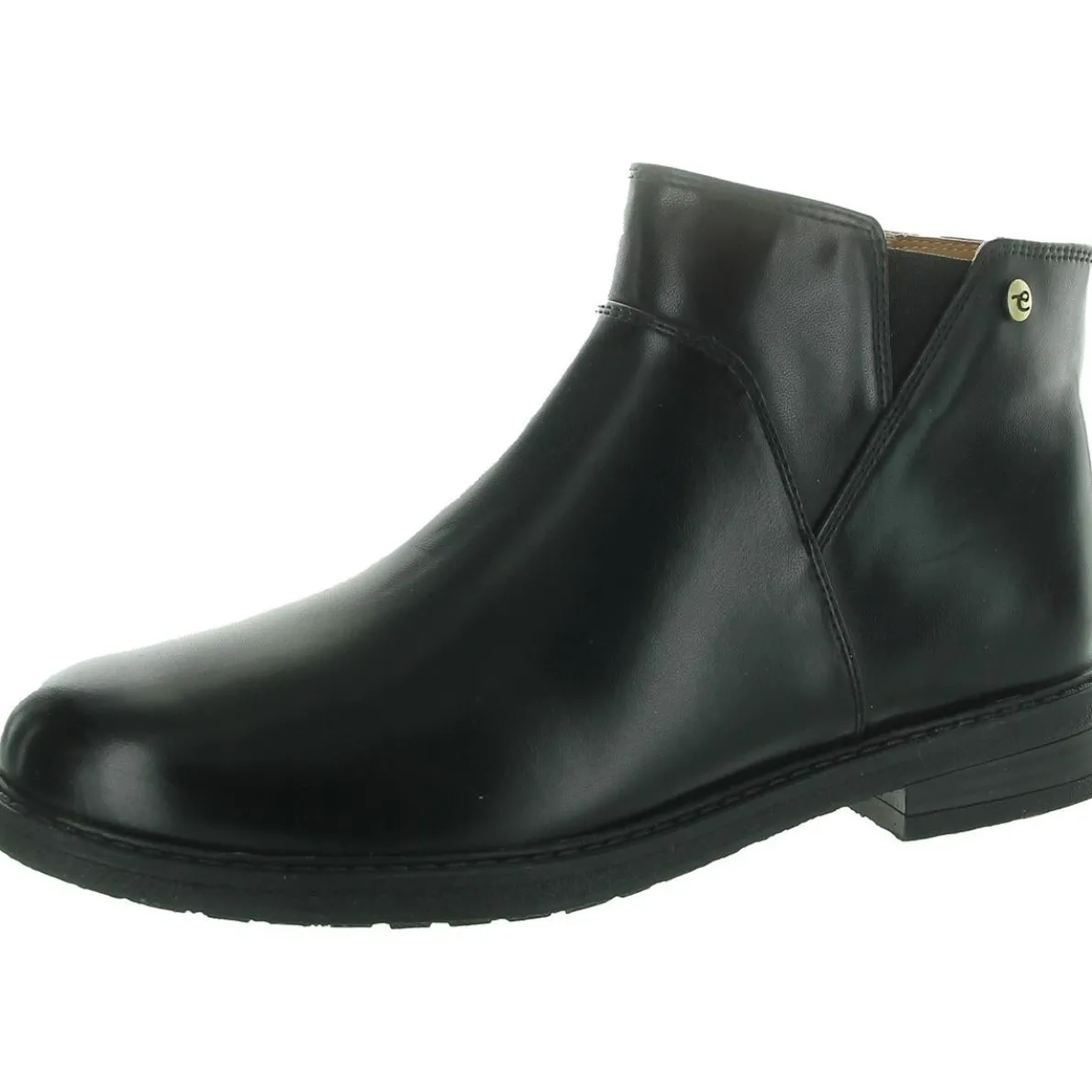 JAESON3 Cushioned Footbed Faux Leather Ankle Boots