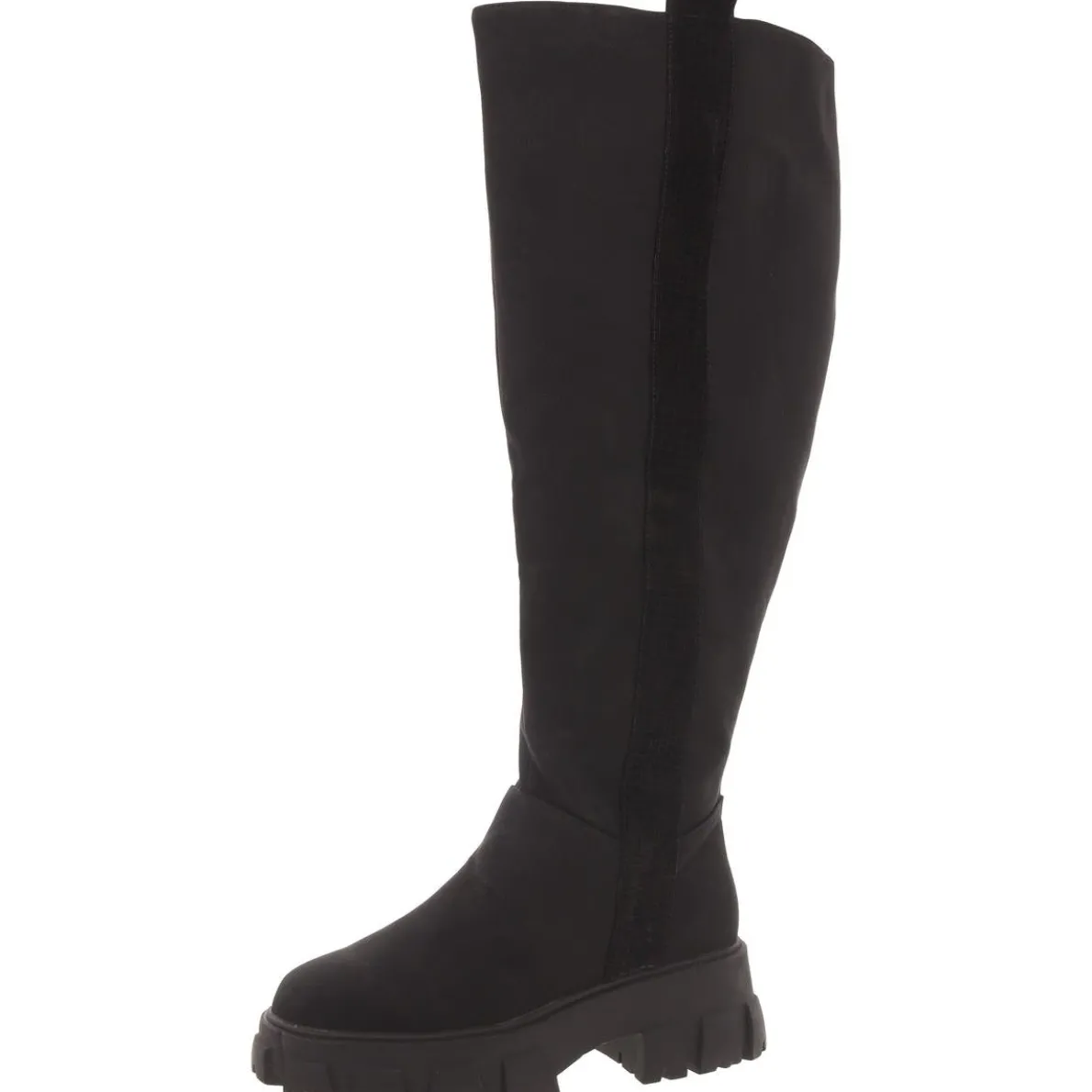 Jamie Faux Suede Block Heel Knee-High Boots