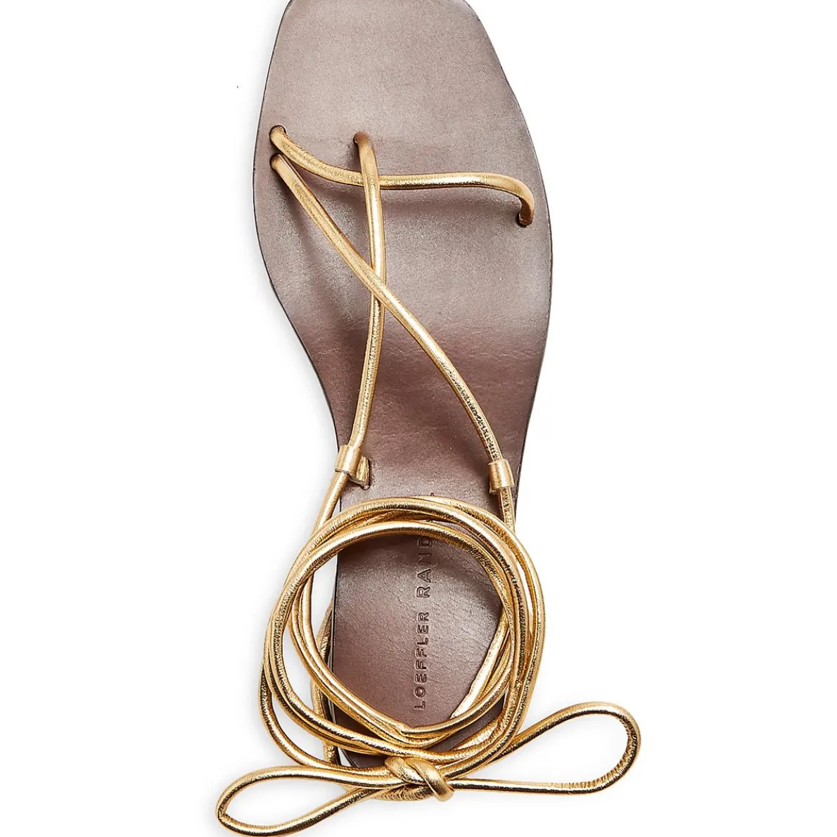 Coby Leather Metallic Slingback Sandals