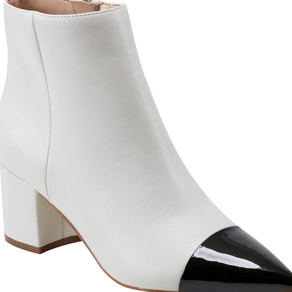 Jelanie Two Tone Leather Ankle Boots