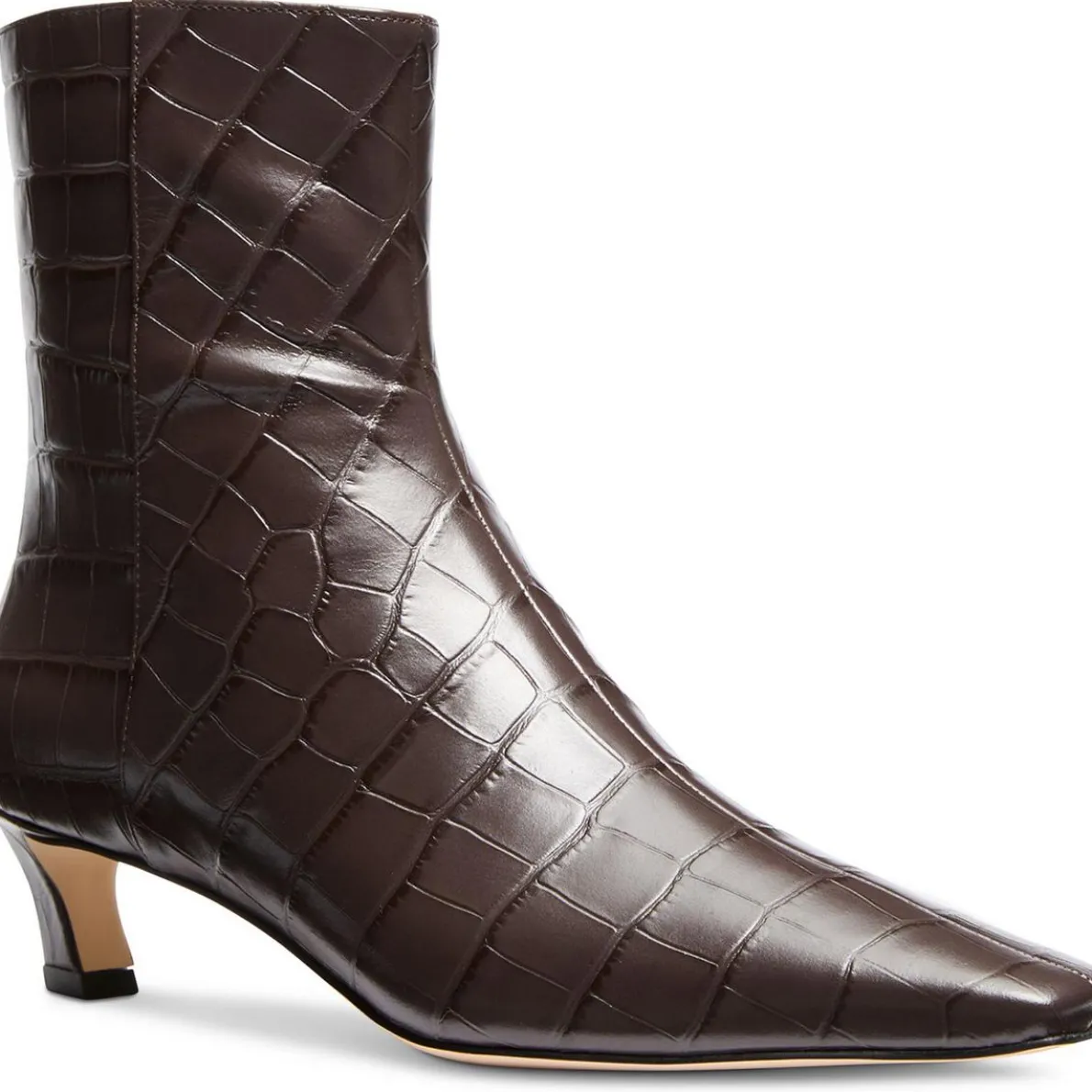 40F4CSME5E Zipper Leather Booties