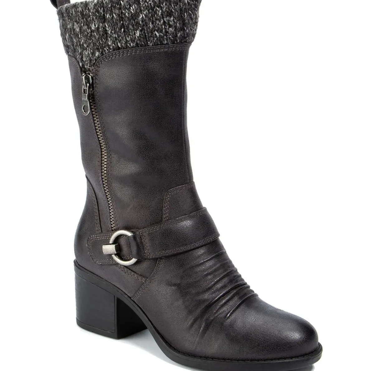 Wylla Casual Round Toe Mid-Calf Boots