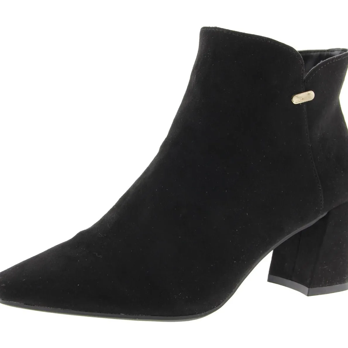 JNYDELNO Block Heel Faux Suede Ankle Boots