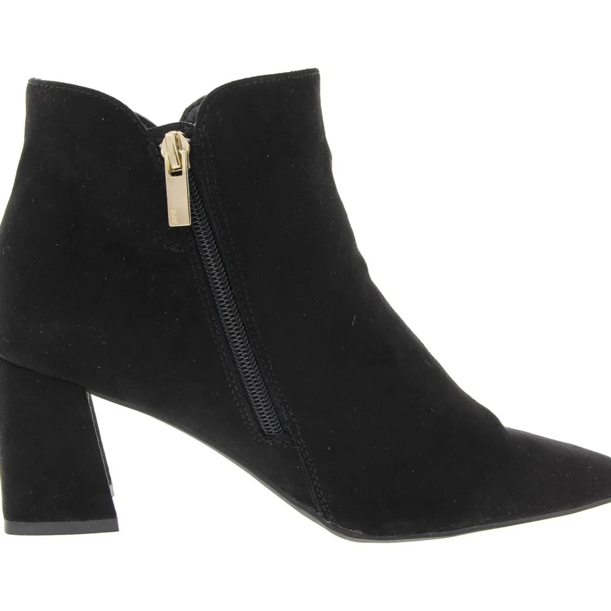 JNYDELNO Block Heel Faux Suede Ankle Boots