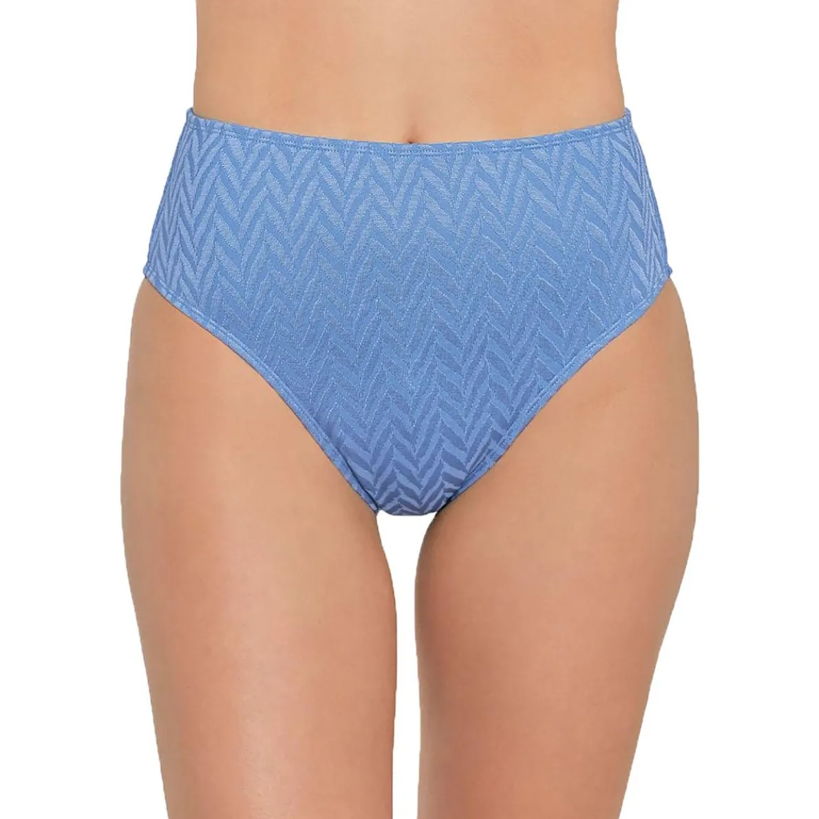 Juniors Chevron High Waist Swim Bottom Separates