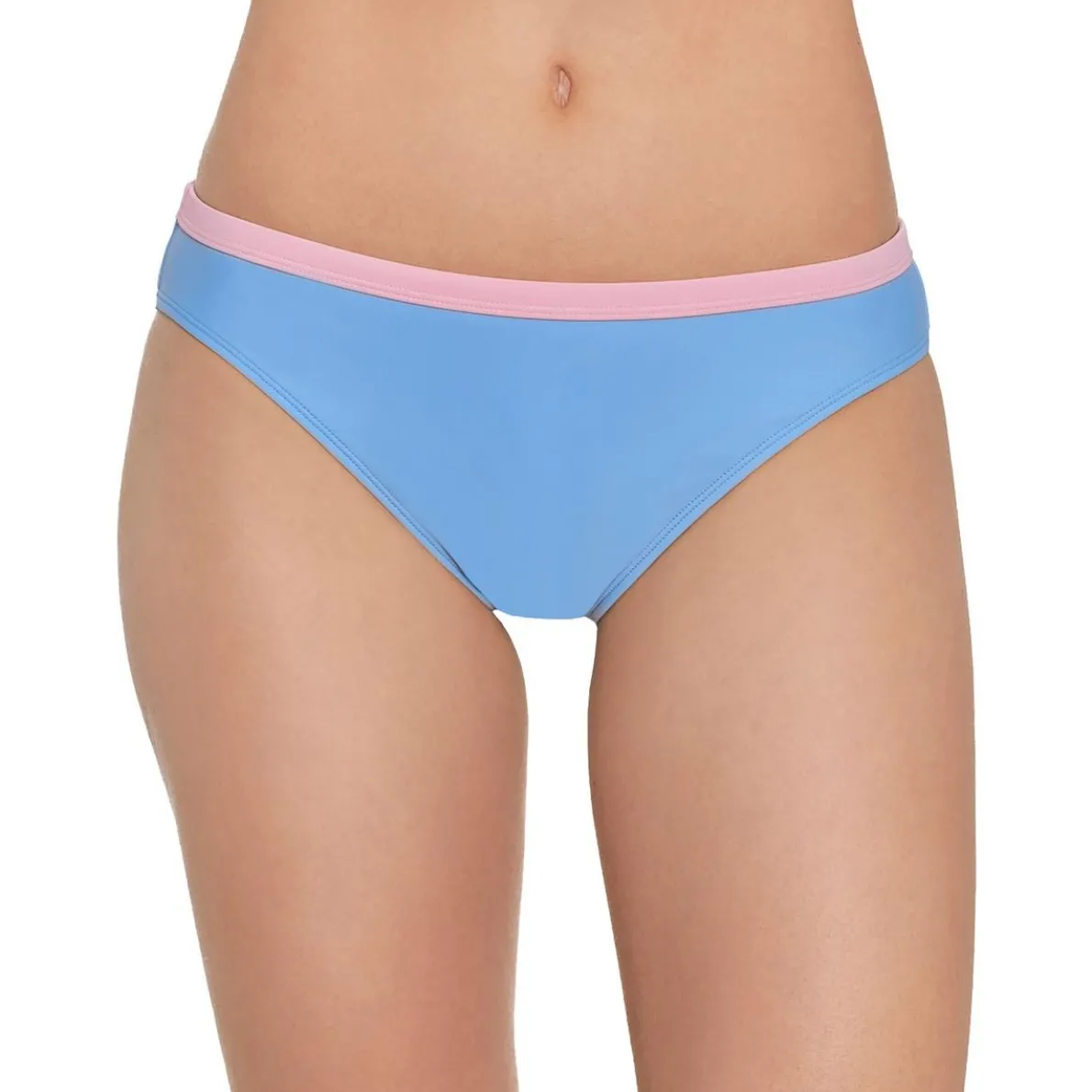 Juniors Contrast Trim Hipster Swim Bottom Separates