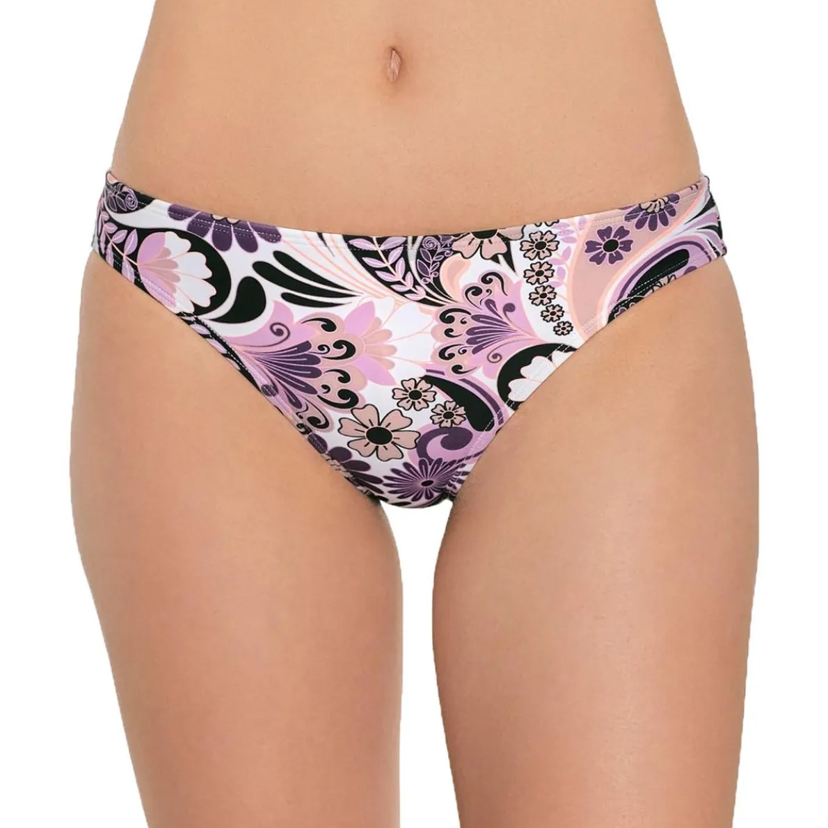 Juniors Floral Print Hipster Swim Bottom Separates