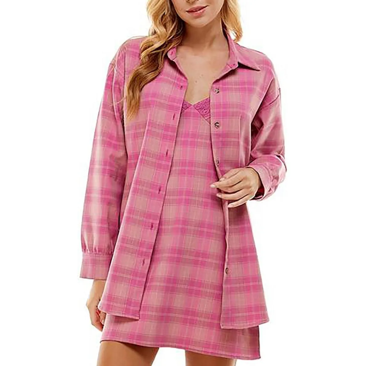 Juniors Plaid Suit Jacket