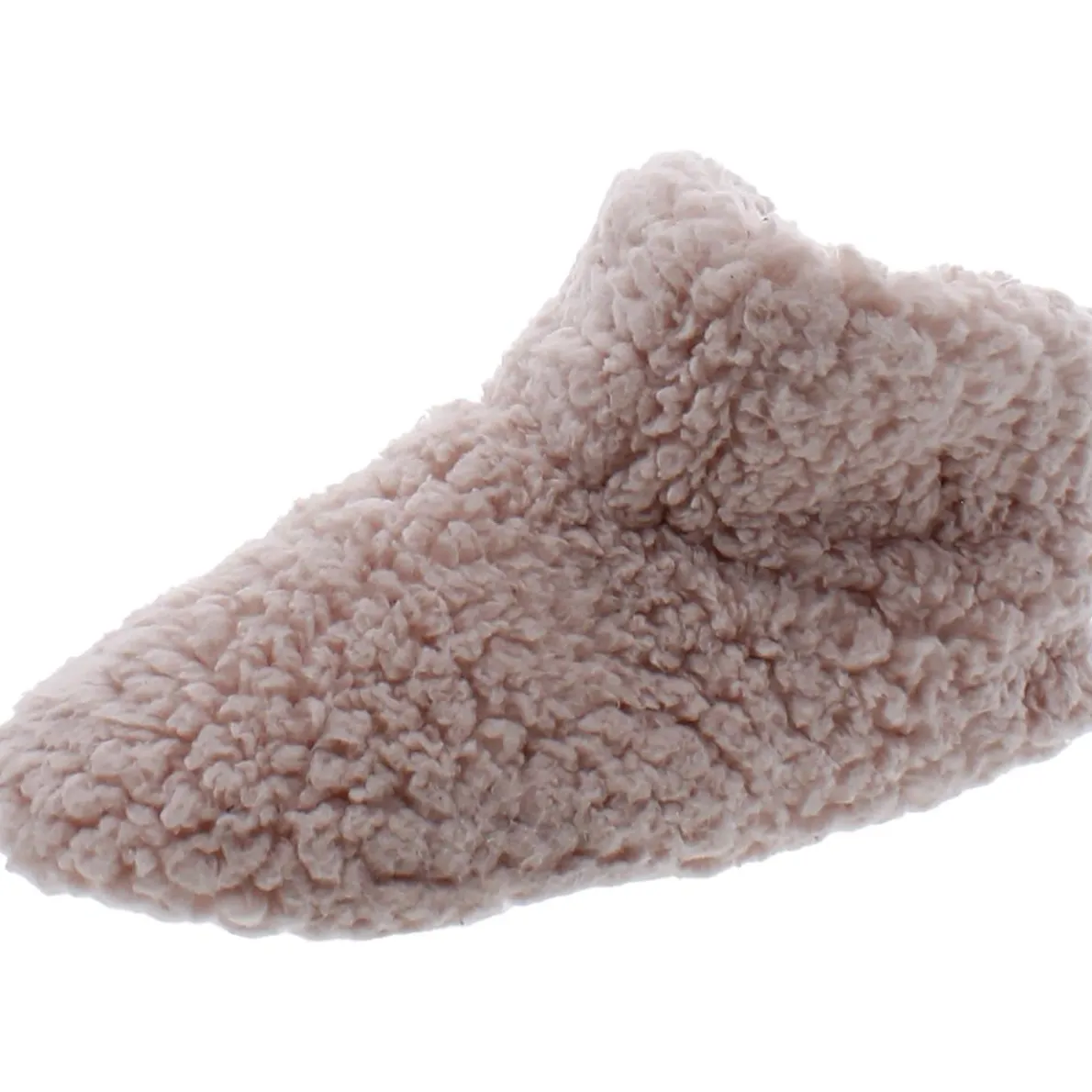 Faux Fur Pull On Bootie Slippers