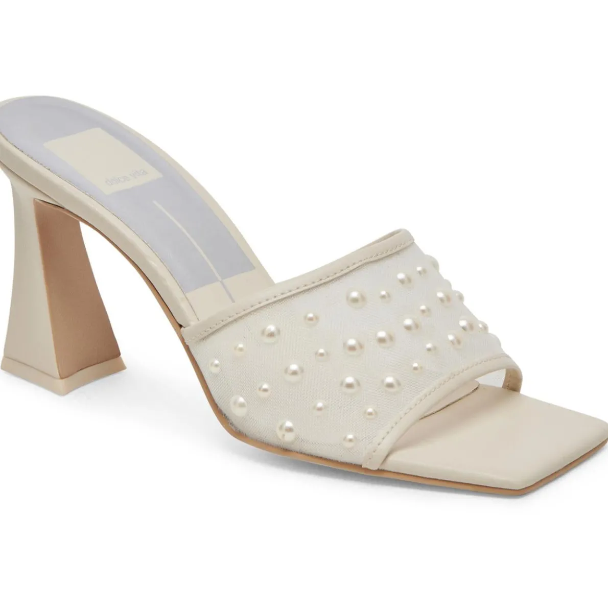 NARDA PEARL Laceless Mule Sandals