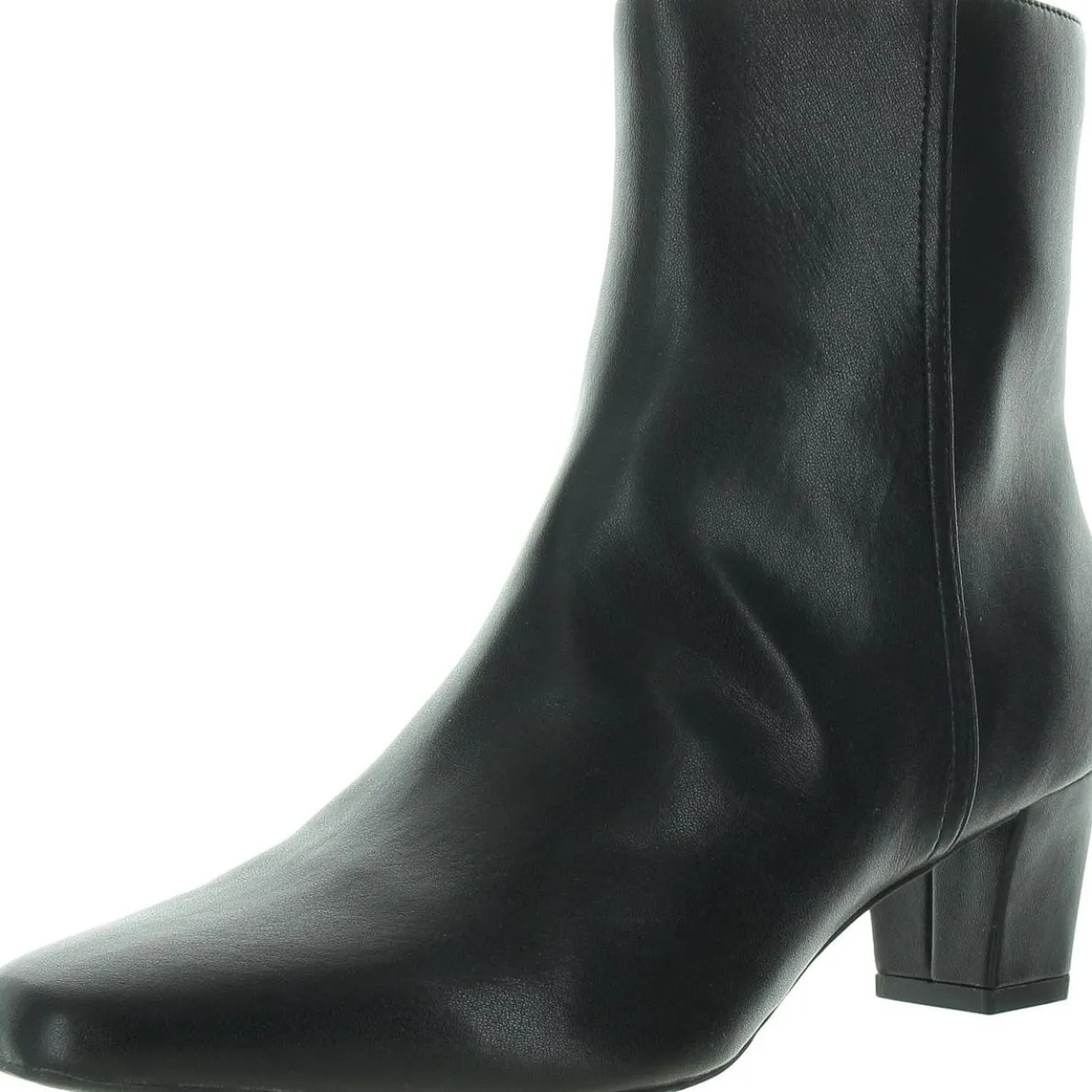 CARLIEE Memory Foam Faux Leather Ankle Boots