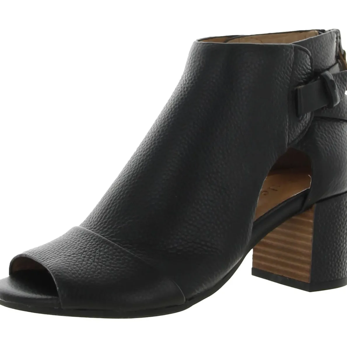 CHARLENE SHOOTIE Leather Block Heel Pumps